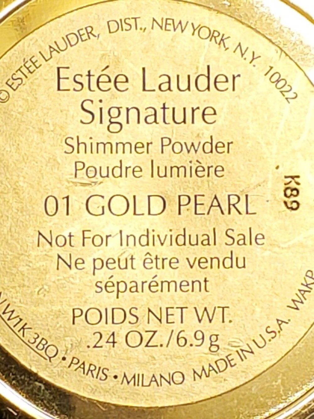 Estee Lauder Signature Shimmer Powder - 01 Gold Pearl New, Never Used!! - Picture 7 of 7